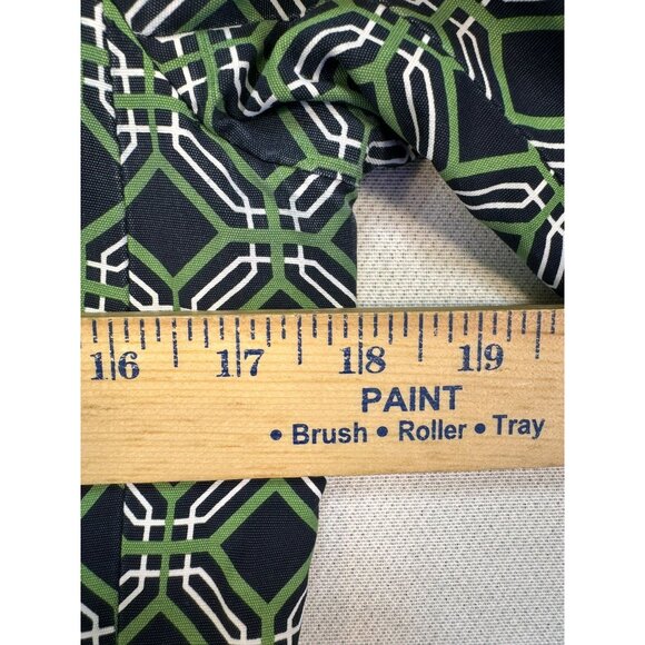 Banana Republic Womens Geometric Pattern Coat Small Green Black - Picture 9 of 13